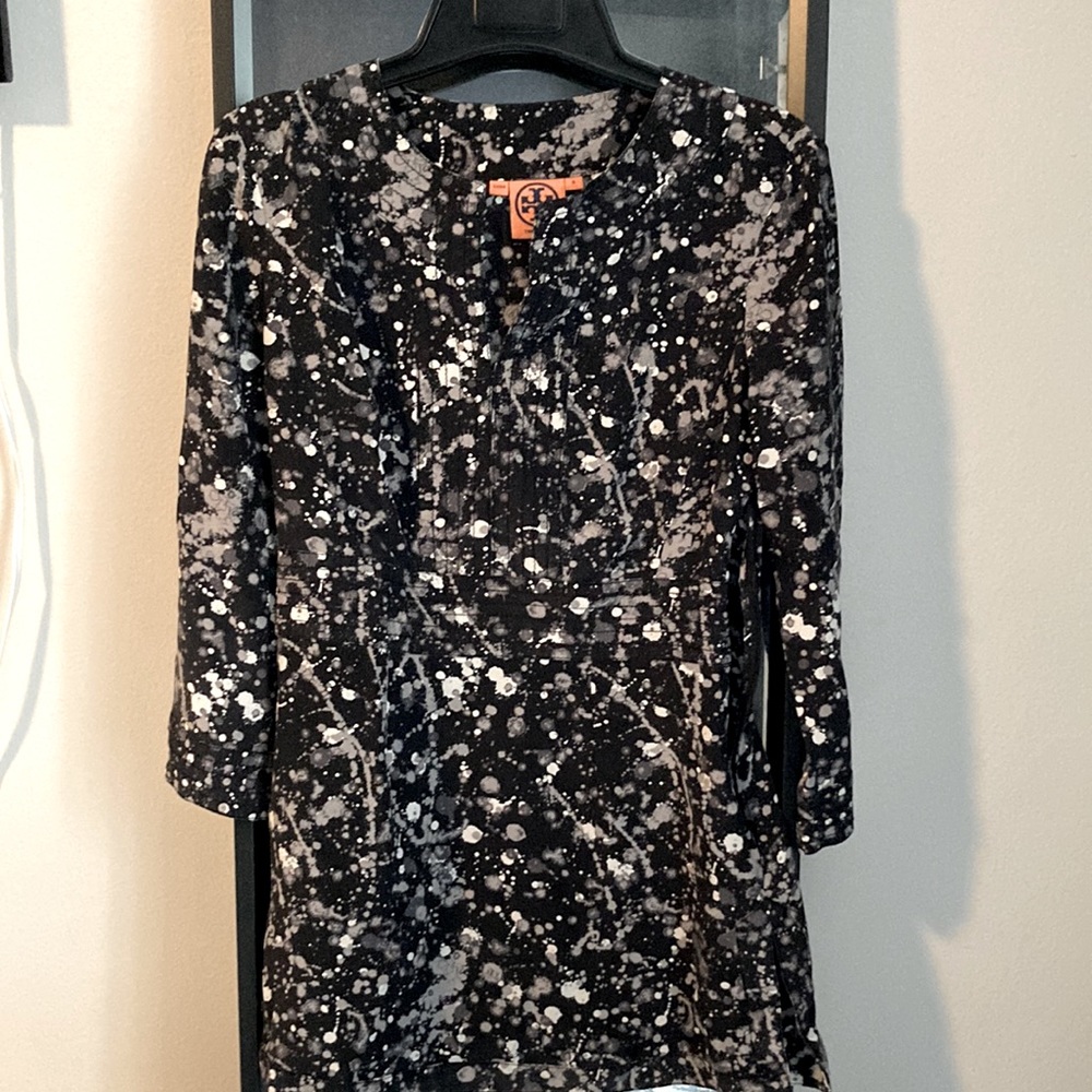 3 for $100! Tory Burch Paint Splattered Blouse